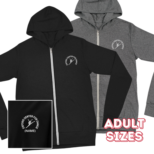 Personalized OCD Embroidered Logo Zip Up - Lightweight