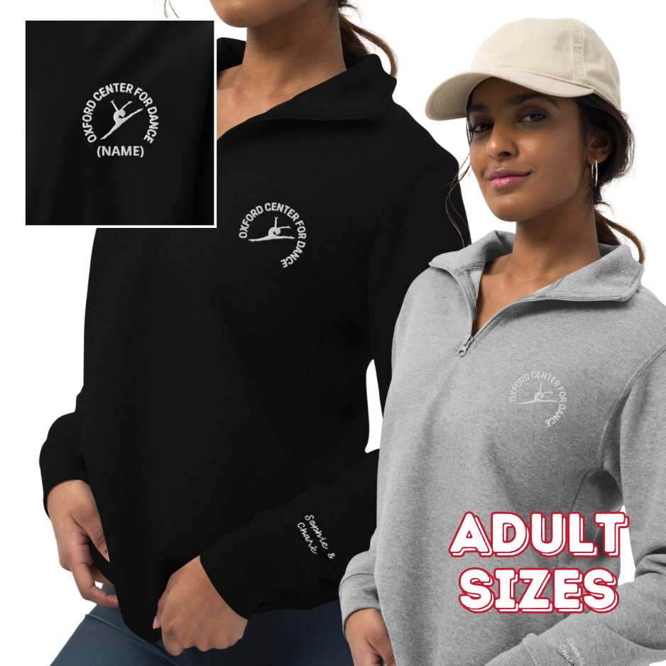 Personalized OCD Embroidered Logo 1/4 Zip