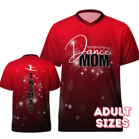 Dance Mom OCD Sport Shirt - Vertical Name