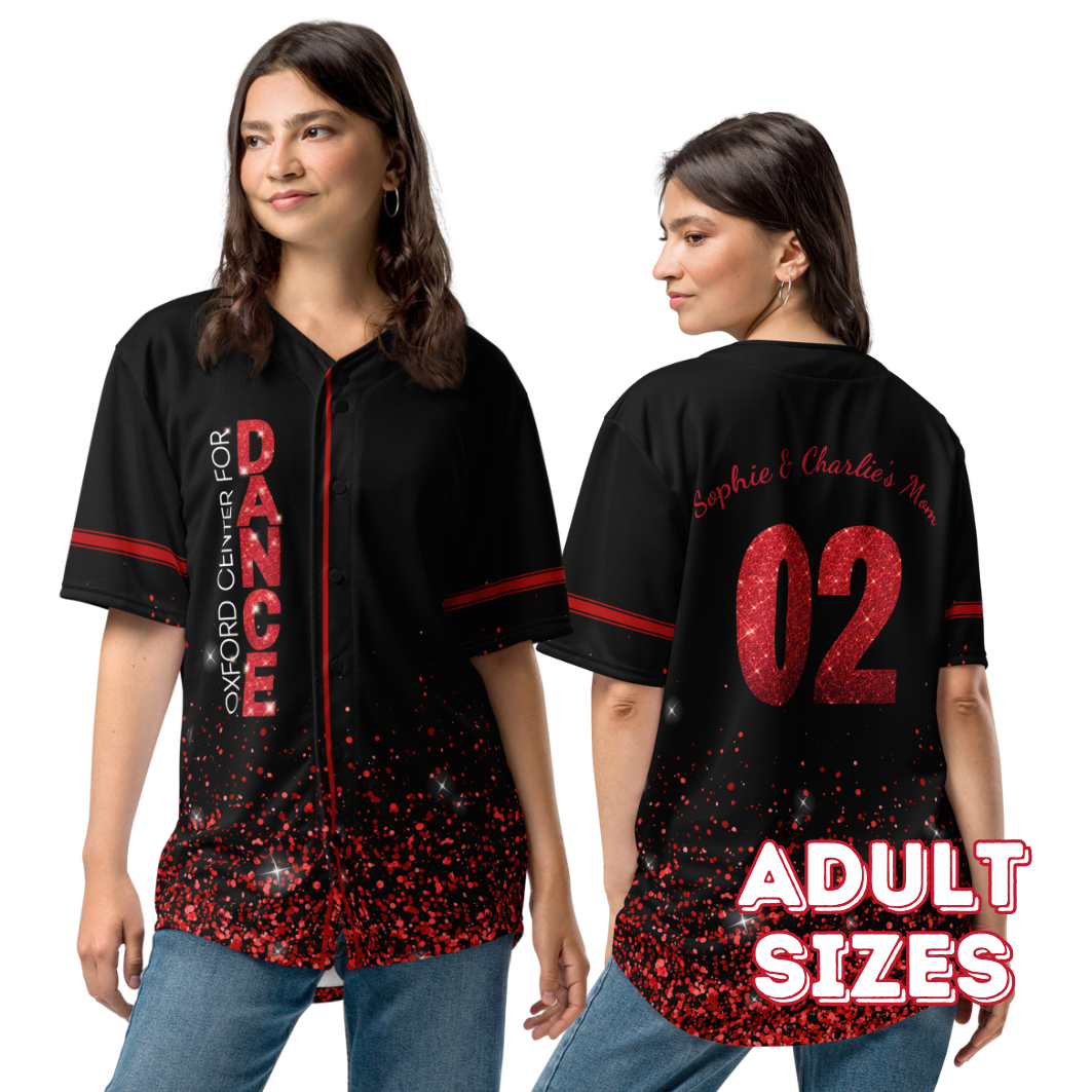 Personalizable Oxford Center for Dance Faux Glitter Jersey