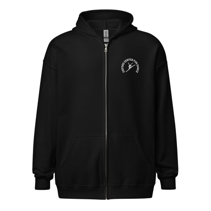 OCD Logo Zip Up Embroidered Hoodie - Adult