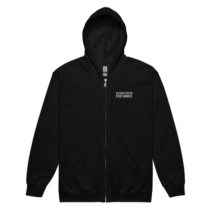 OCD Zip Up Embroidered Hoodie - Adult