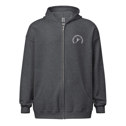 OCD Logo Zip Up Embroidered Hoodie - Adult
